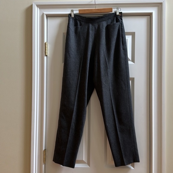 Morgane Le Fay Grey Wool Trousers Medium - Picture 2 of 11